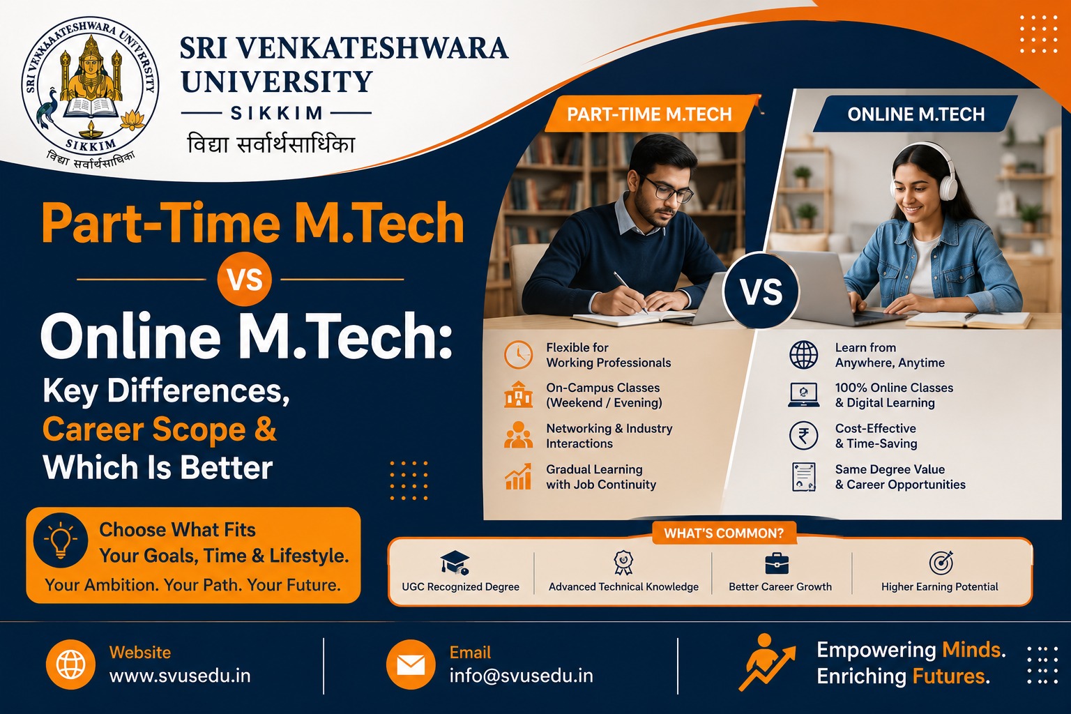 Part-Time M.Tech vs Online M.Tech: Key Differences, Career Scope & Which Is Better